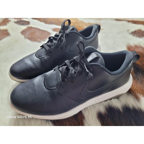 Nike Roshe G Tour Golf Shoes Mens Size 8 Wide Black White AR5579-001 Excellent main image 7